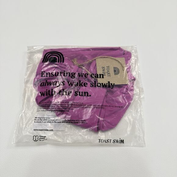 Free People x Toast Signature Cinch Bikini Bottom Size XS Purple Orchid NWT - Picture 5 of 8